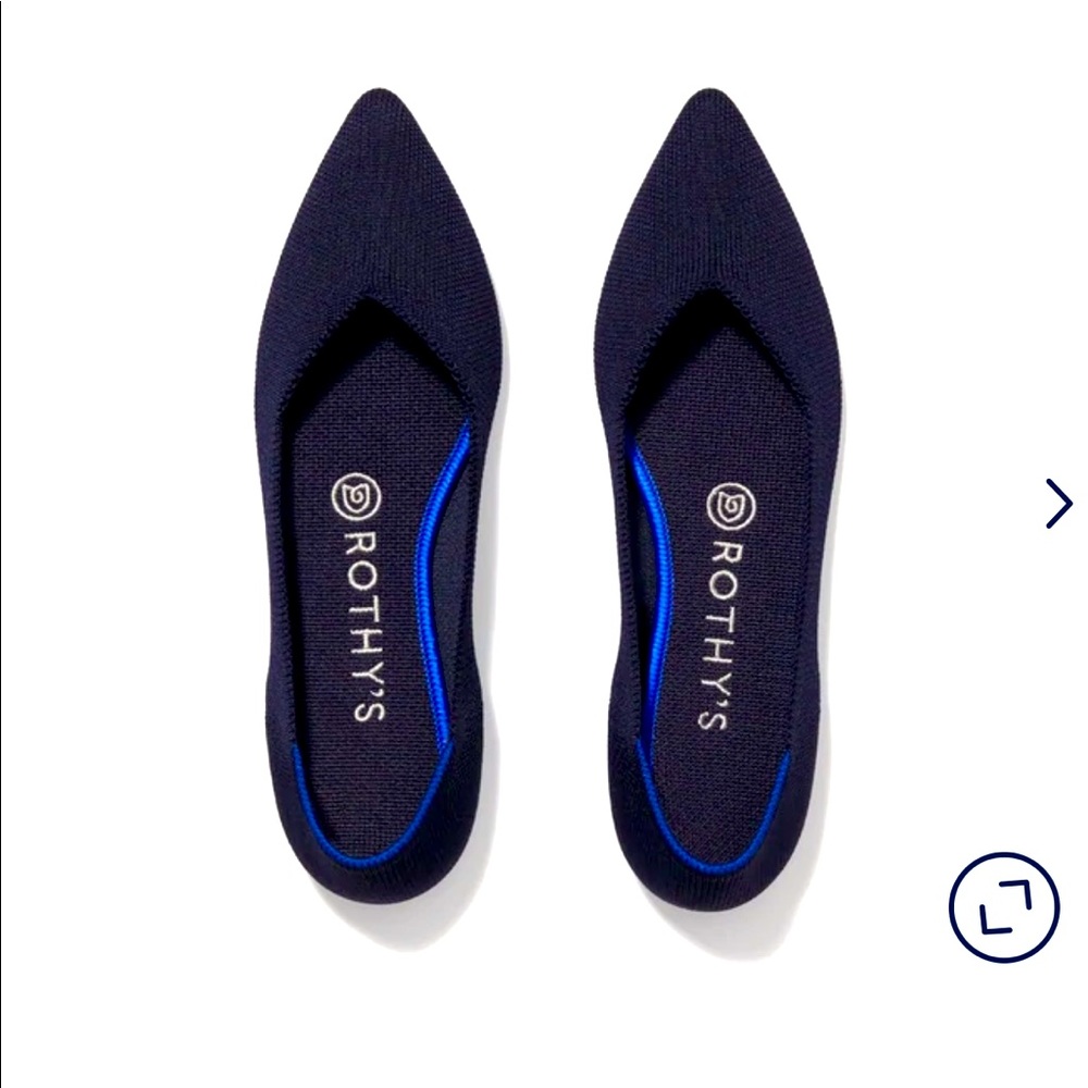 Rothy The Point in Maritime Navy. Size 8.